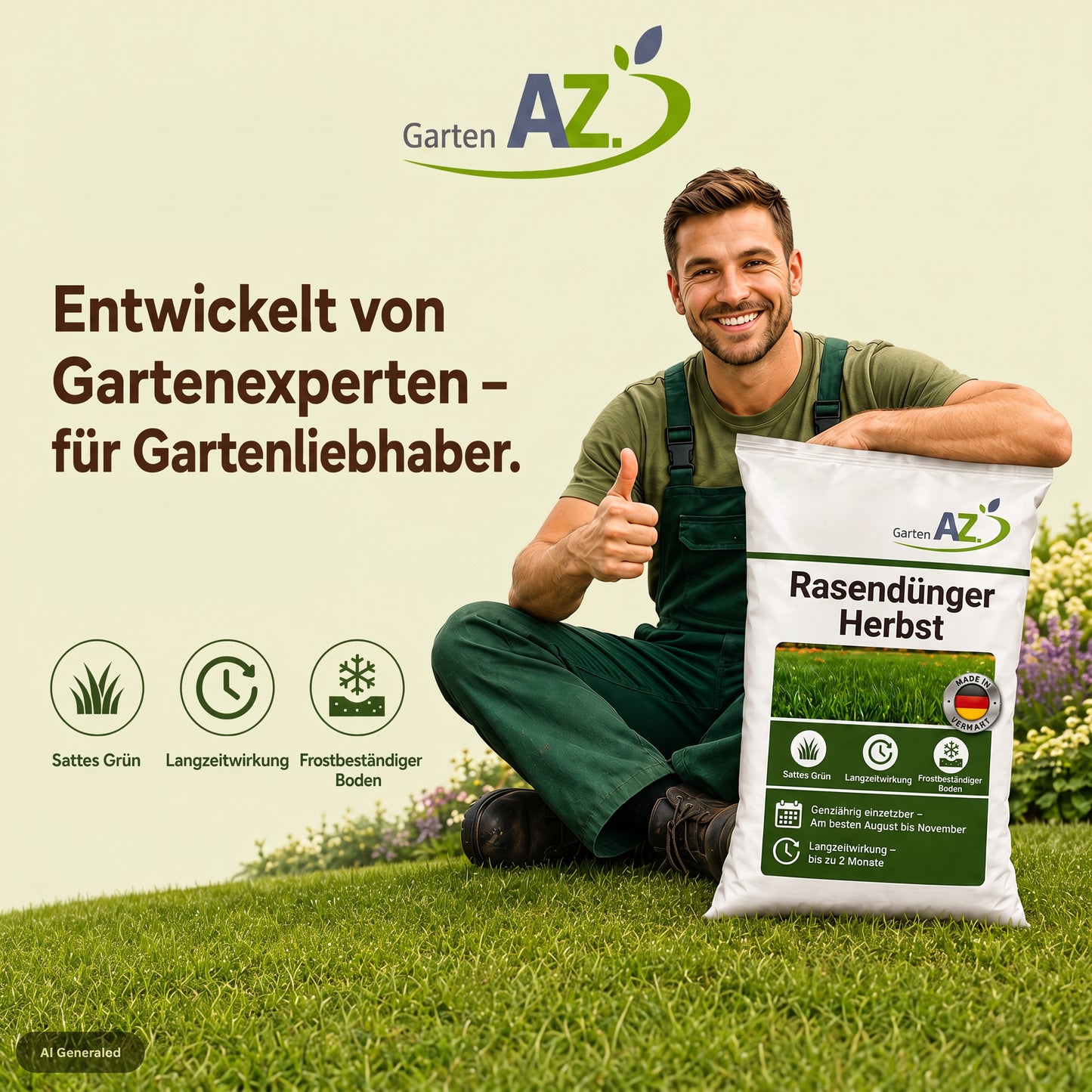 GartenAZ Herbstrasendünger 5 kg - ID: 71046382485878