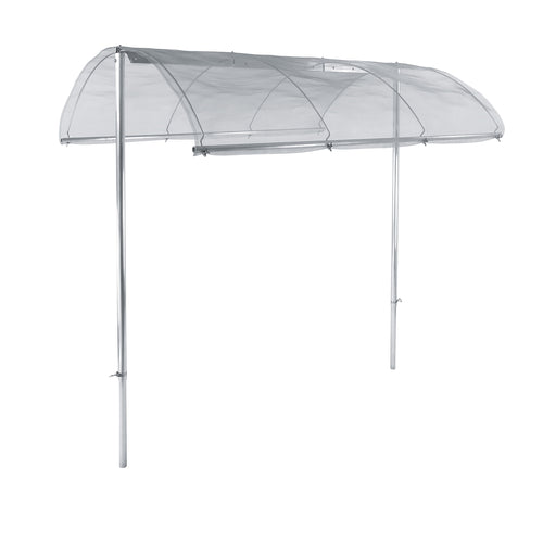 bellissa Tomatendach; L 150 x B 120 x H 125-185 cm, Alu Gewebe + Rohre