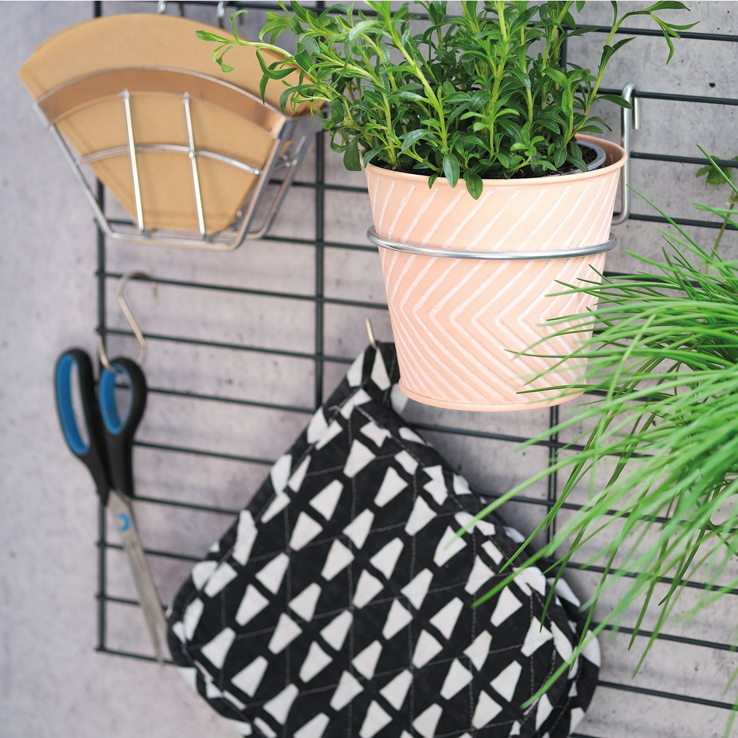 Wandgarten FERMO Gitter & Befestigungs Set