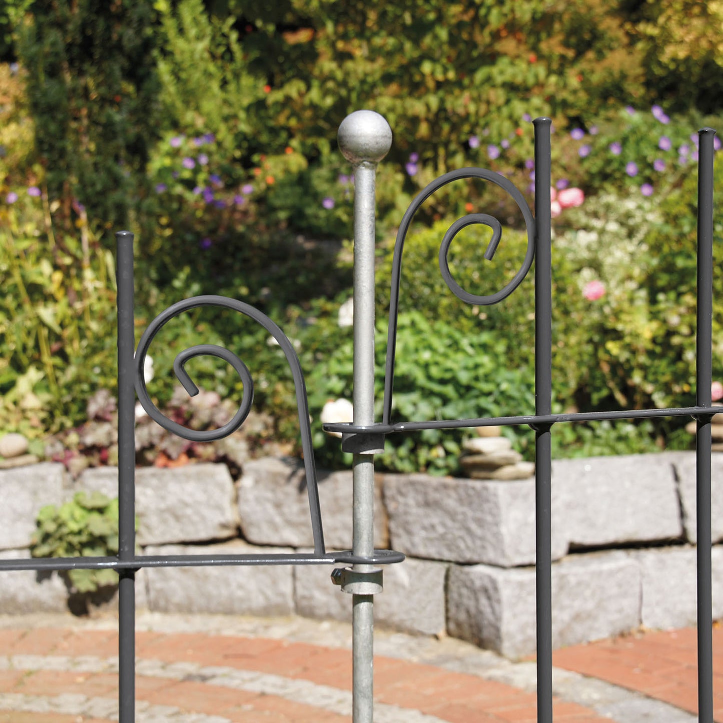 bellissa Teichschutzzaun geschmiedet anthrazit 118x90 cm