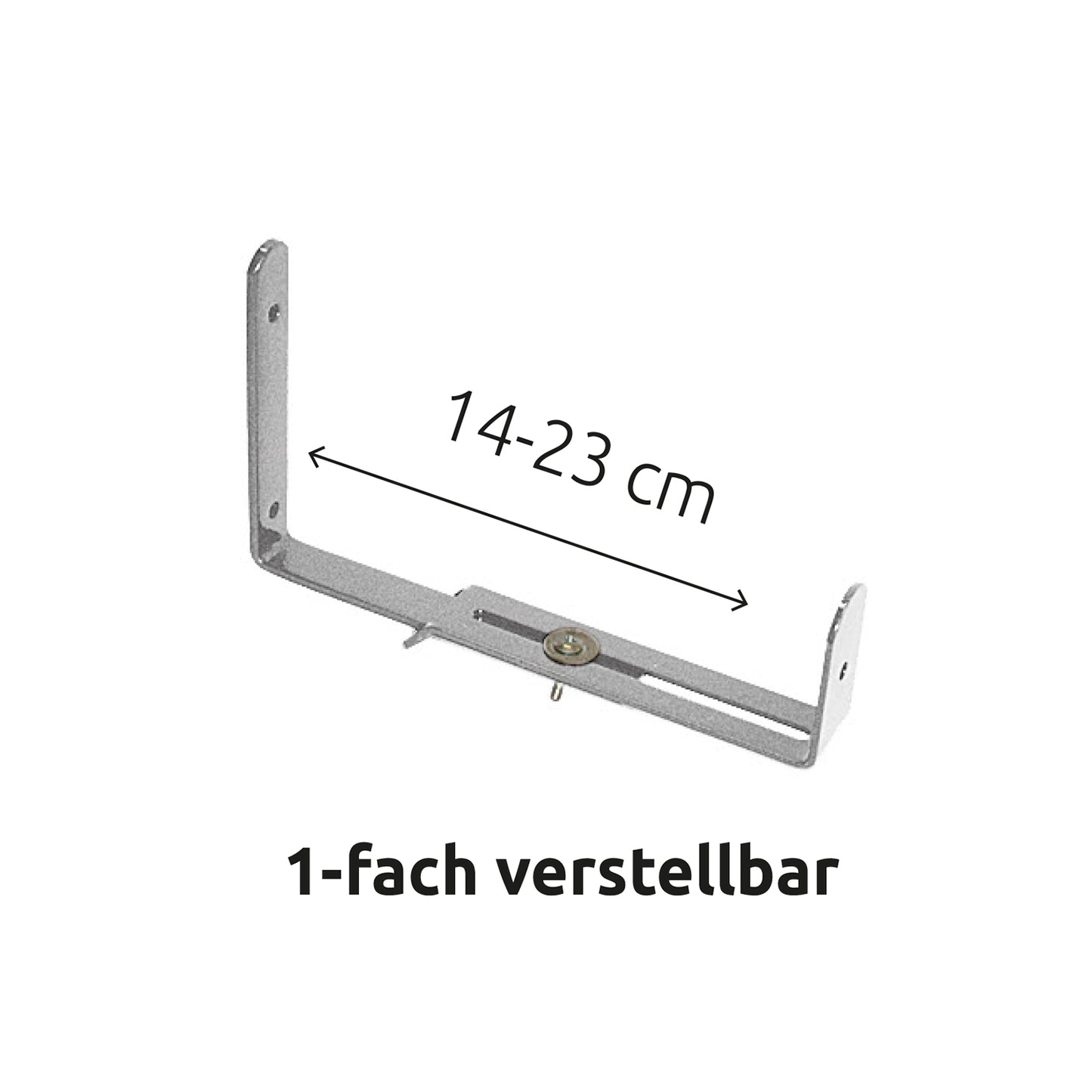 bellissa Blumenkastenhalter verstellbar, zur Wandmontage, belastbar bis 30kg/Paar - ID: 67876343021942