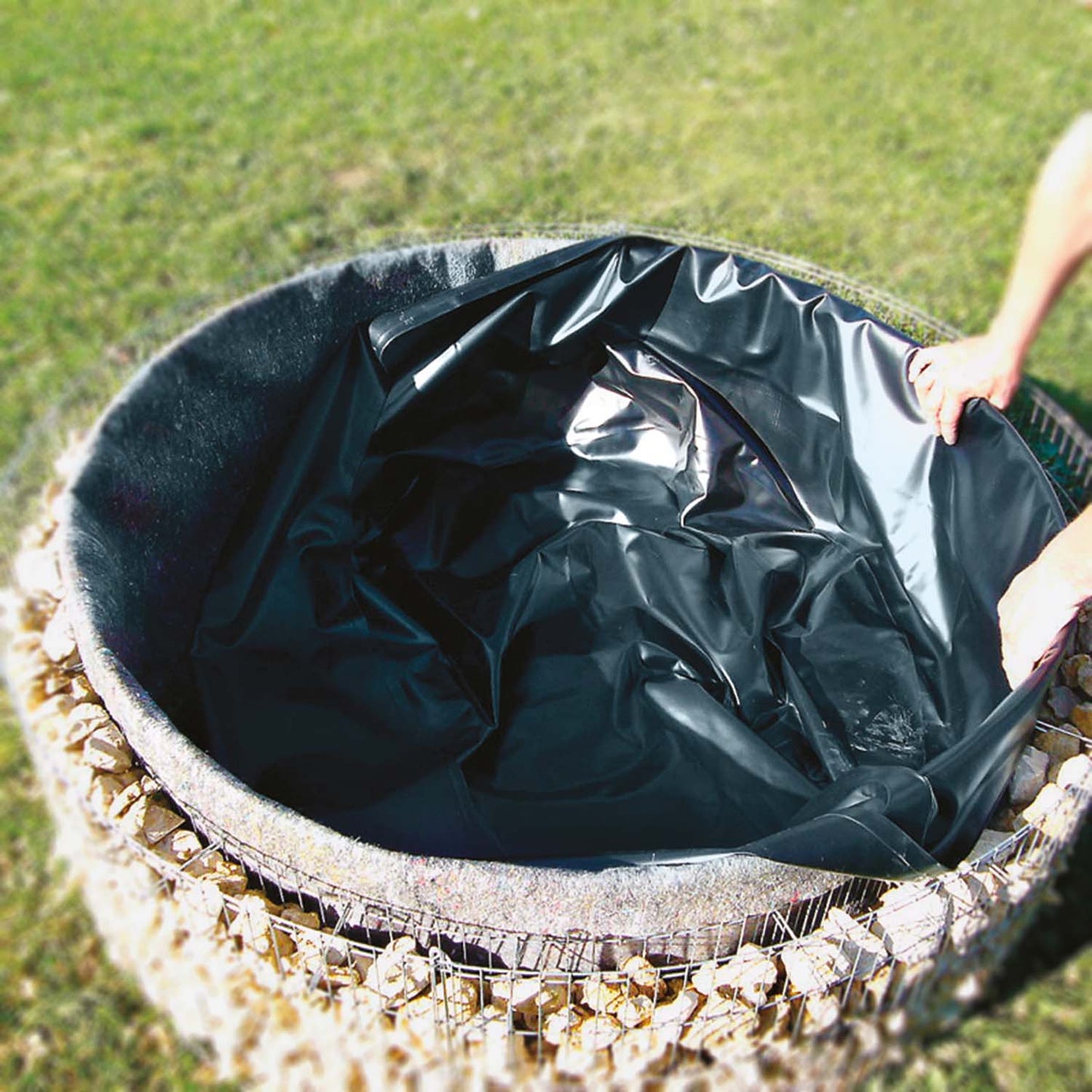 bellissa Folieneinsatz Ø72cm H: 49 cm 0,5mm - für bellissa Hochteich 95575 (Ersatzteil)