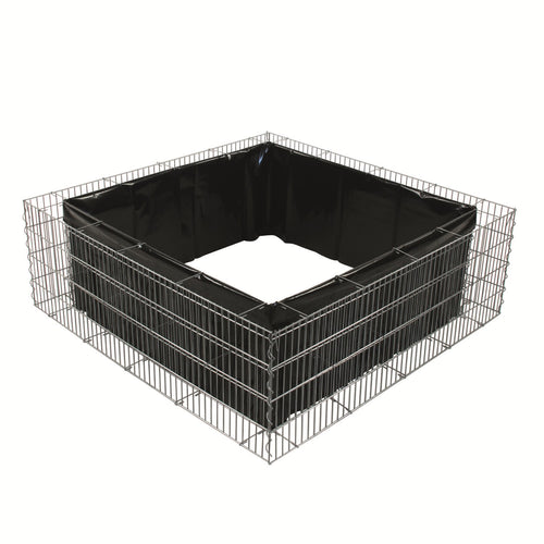 bellissa Hochbeet 4-Eck "premium" inkl. Trennfolie 120x120xH=40 cm