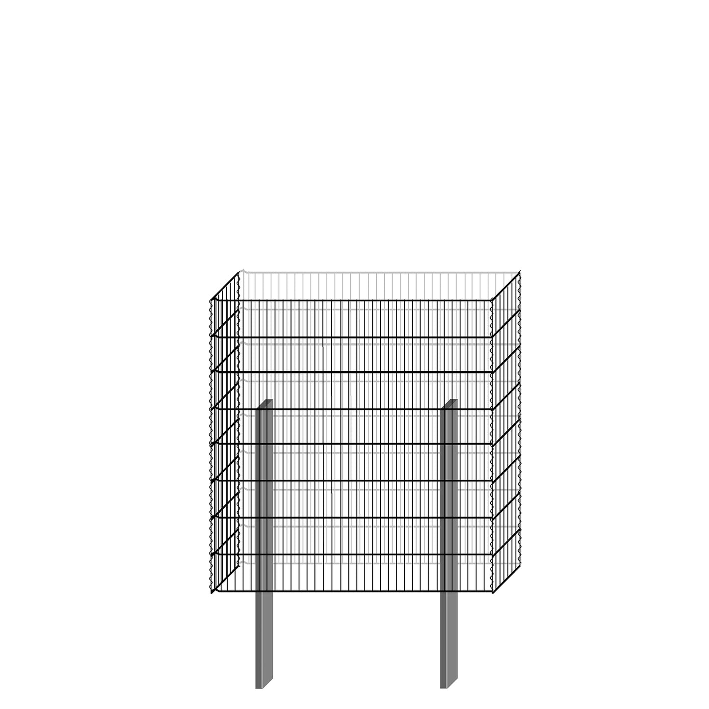bellissa Gabionenbausatz - pico 115x23x120 cm
