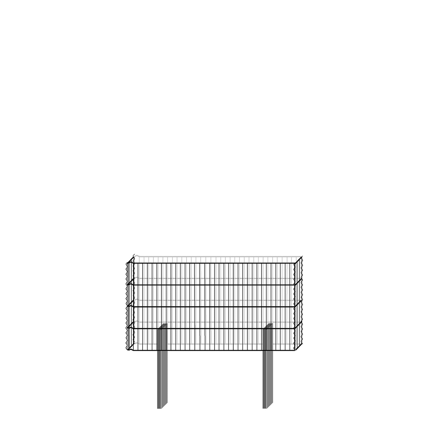 bellissa Gabionenbausatz - pico 115x12x60 cm