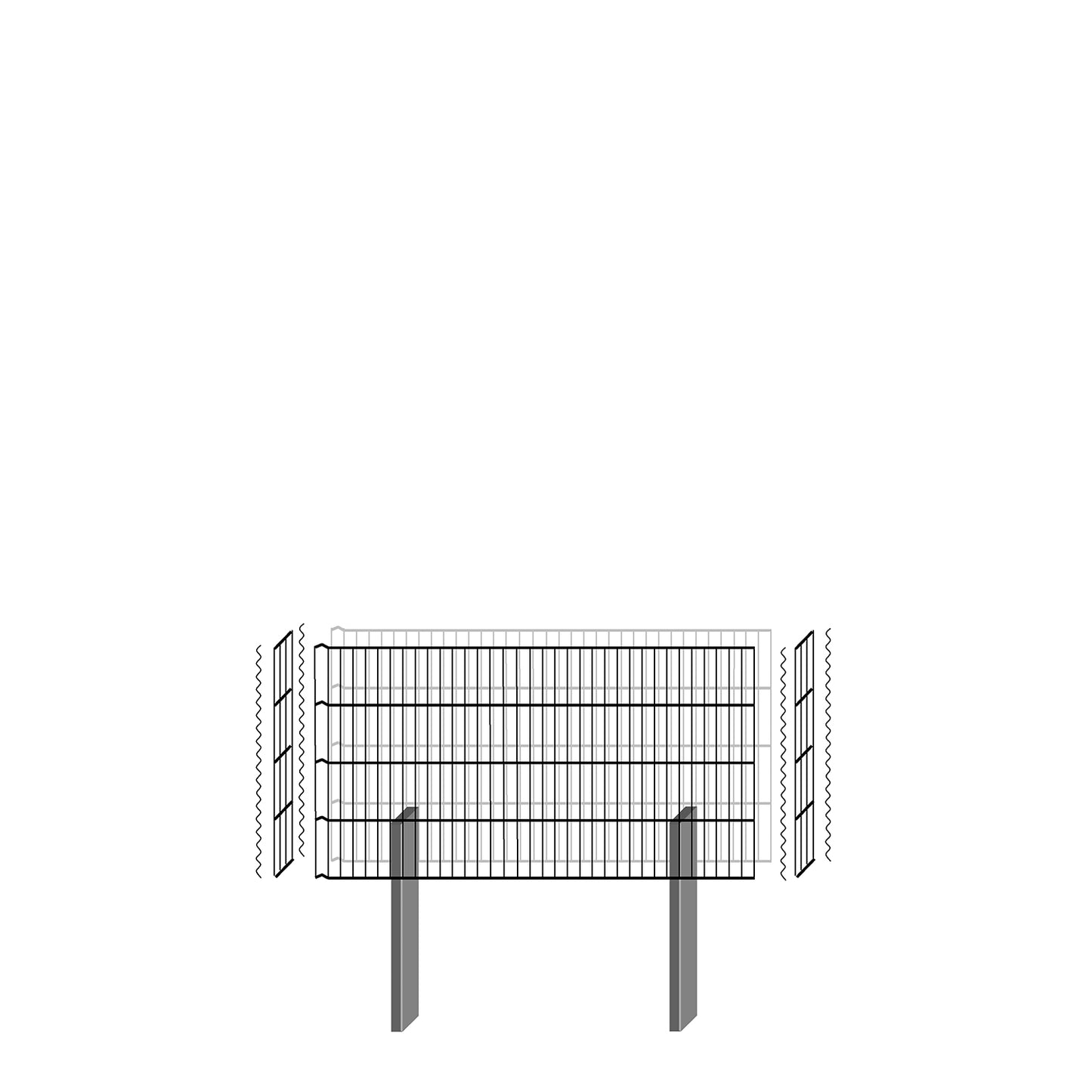 bellissa Gabionenbausatz - pico 115x12x60 cm