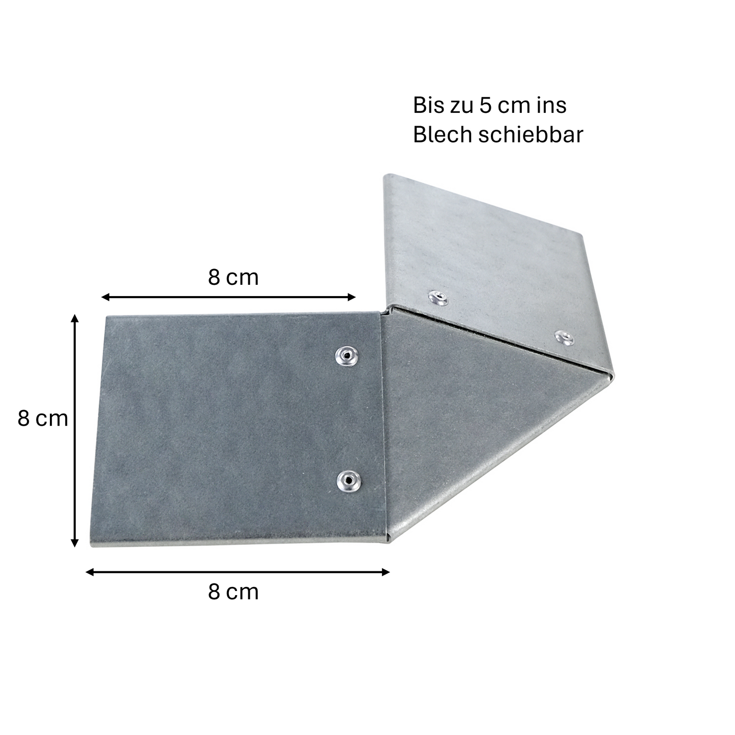bellissa Eckteil zu Schneckenblech für Hochbeete (4er Set)
