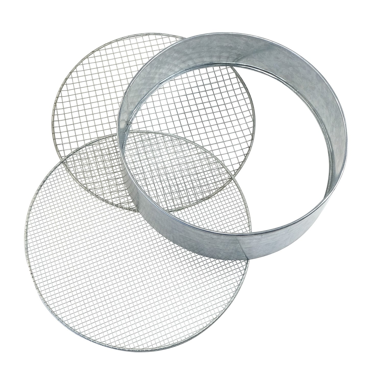 bellissa Metallrandsieb mit Wechselgitter verz. Ø 39 cm  Maschenweite 6 + 12 mm - ID: 70409114354038