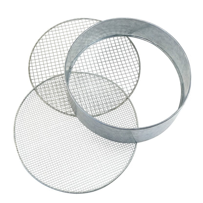 bellissa Metallrandsieb mit Wechselgitter verz. Ø 39 cm  Maschenweite 6 + 12 mm - ID: 70409114354038