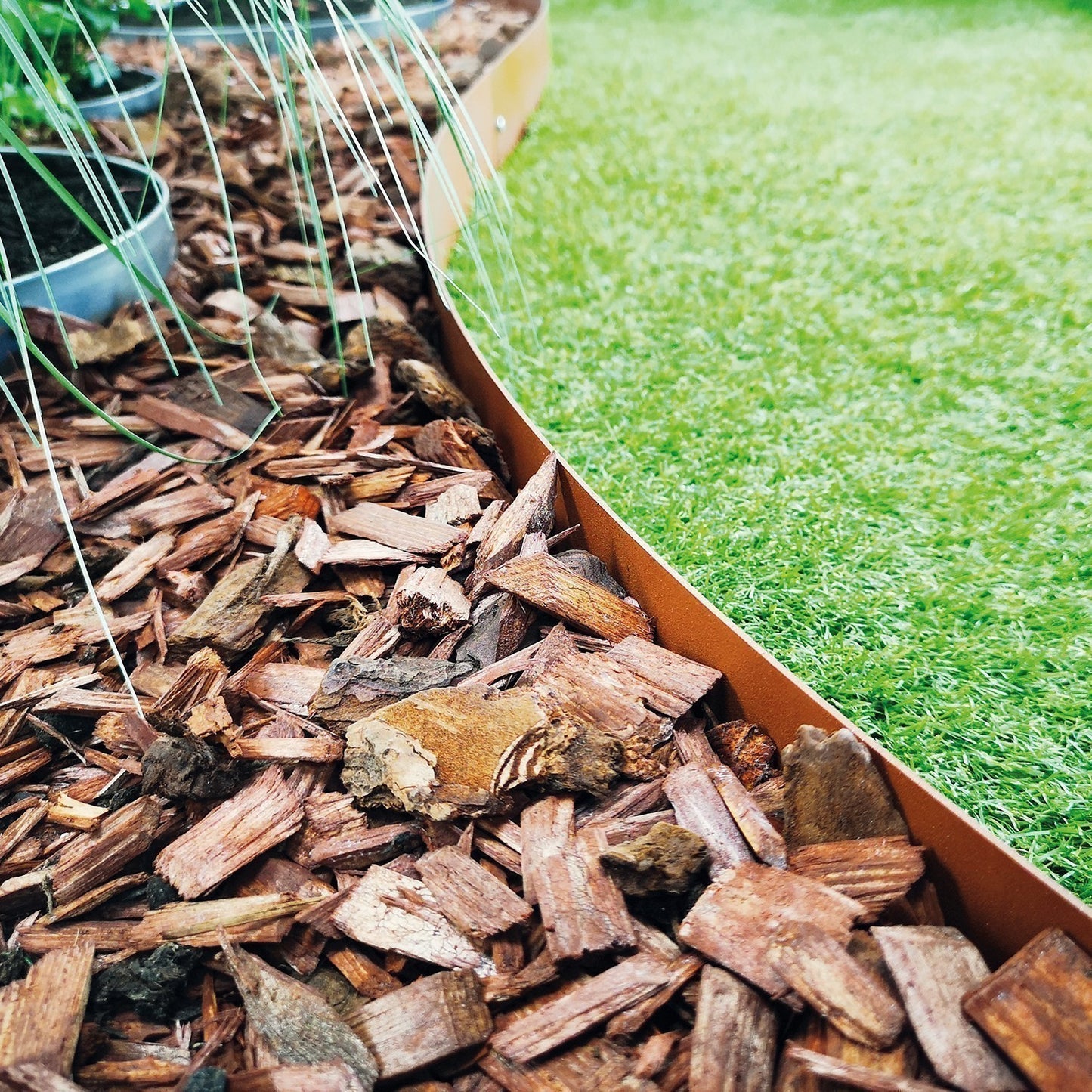 GartenAZ Rasenkante spina Metall corten 103x16 cm - ID: 70408805187958
