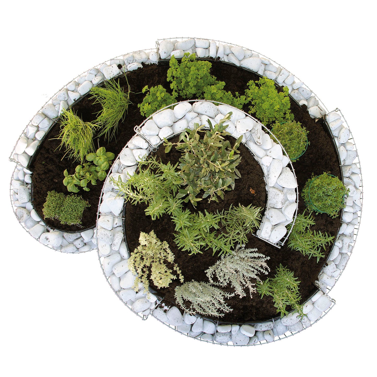 bellissa Grünkraut Kräuterspirale rund 140x110x80 cm