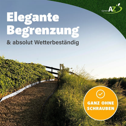GartenAZ Metall Rasenkante verzinkt 103x20 cm, Nutzlänge 100 cm - ID: 70409243885942