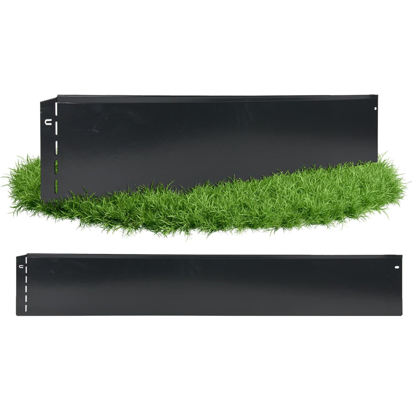 GartenAZ Metall Rasenkante, anthrazit 103x13 cm, Nutzlänge 100 cm