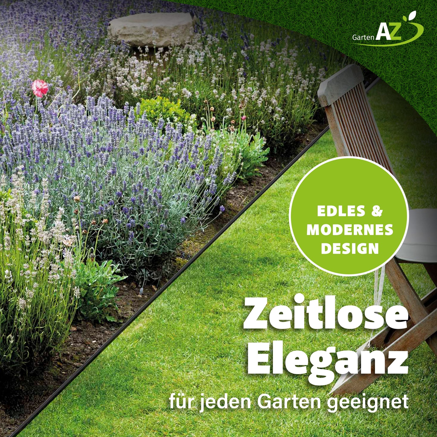 GartenAZ Metall Rasenkante, anthrazit 103x13 cm, Nutzlänge 100 cm