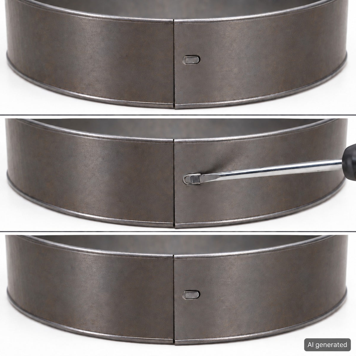 bellissa Schneckenkragen Ø40 cm mit Kupferband verzinkt/Corten: Corten – 3 Stück - ID: 71520664289654