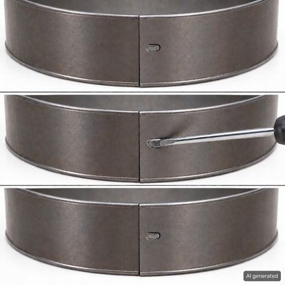 bellissa Schneckenkragen Ø40 cm mit Kupferband verzinkt/Corten: Corten – 3 Stück - ID: 71520664289654