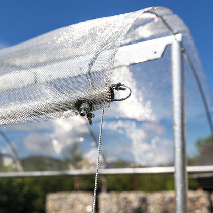 bellissa Tomatendach; L 150 x B 120 x H 125-185 cm, Alu Gewebe + Rohre