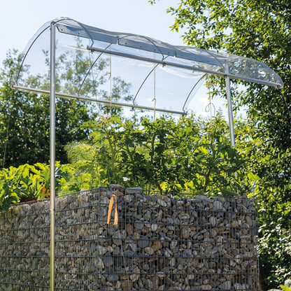 bellissa Tomatendach; L 150 x B 120 x H 125-185 cm, Alu Gewebe + Rohre