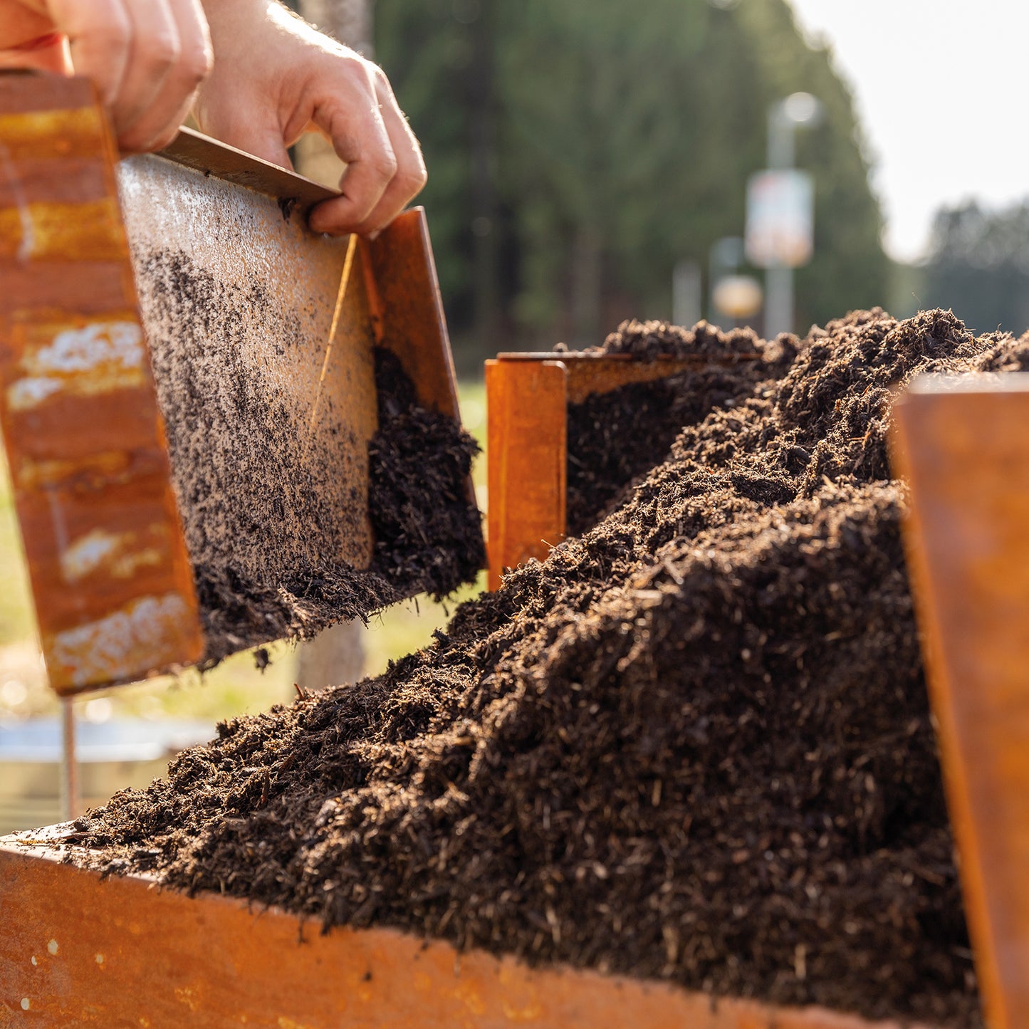 bellissa Vertikalbeet Rahmen L; L 100 x B 100 x H 30 cm, 1.5 mm Corten