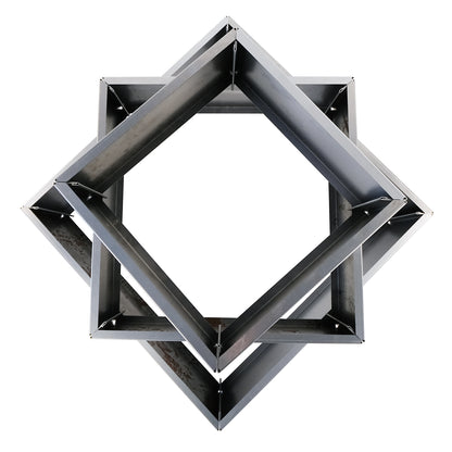 bellissa Turmbeet; L 100 x B 100 x H 70 cm, 1.5 mm Corten, 3 Rahmen