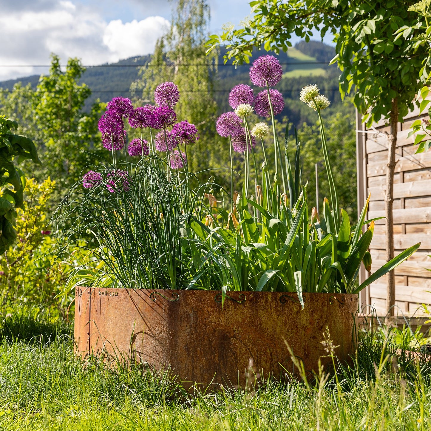 bellissa Hochbeet rund Corten Ø 110 x 50 cm - ID: 70408781496694