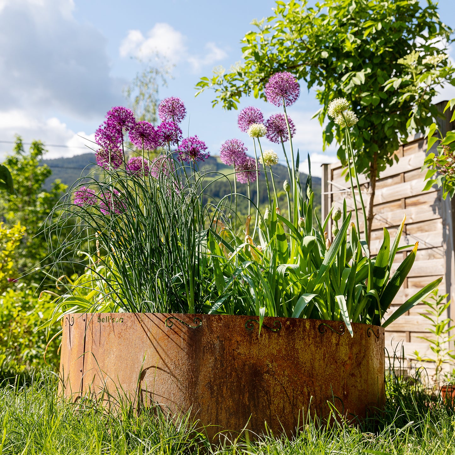 bellissa Hochbeet rund Corten Ø 110 x 50 cm