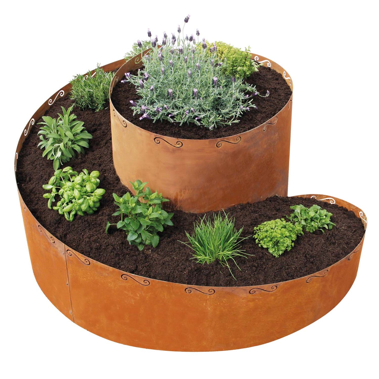 bellissa Kräuterspirale Corten 130x140xH80 cm - ID: 69916362998134