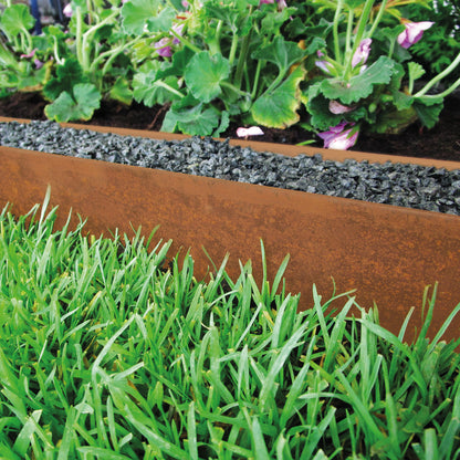 bellissa Rasenkante corten 118x13 cm, Nutzlänge 115 cm