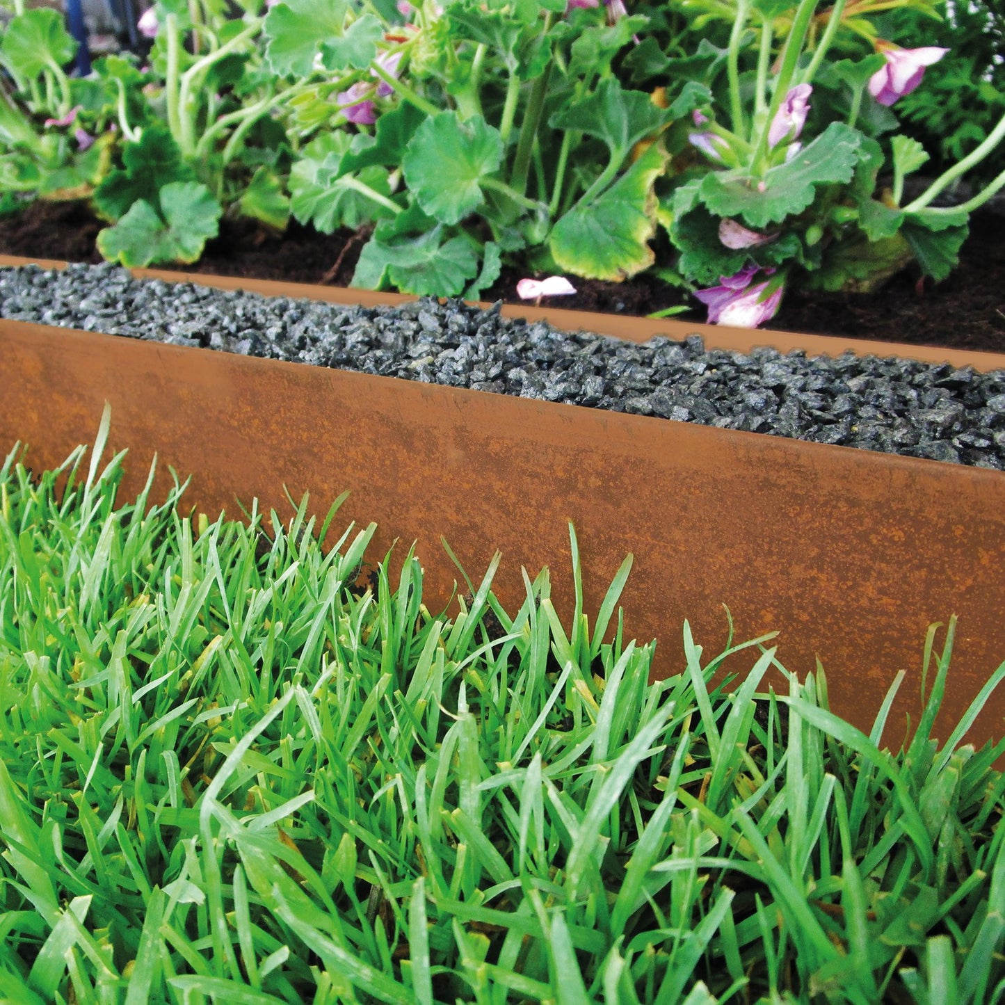 bellissa Rasenkante corten 118x13 cm, Nutzlänge 115 cm - ID: 70408805024118