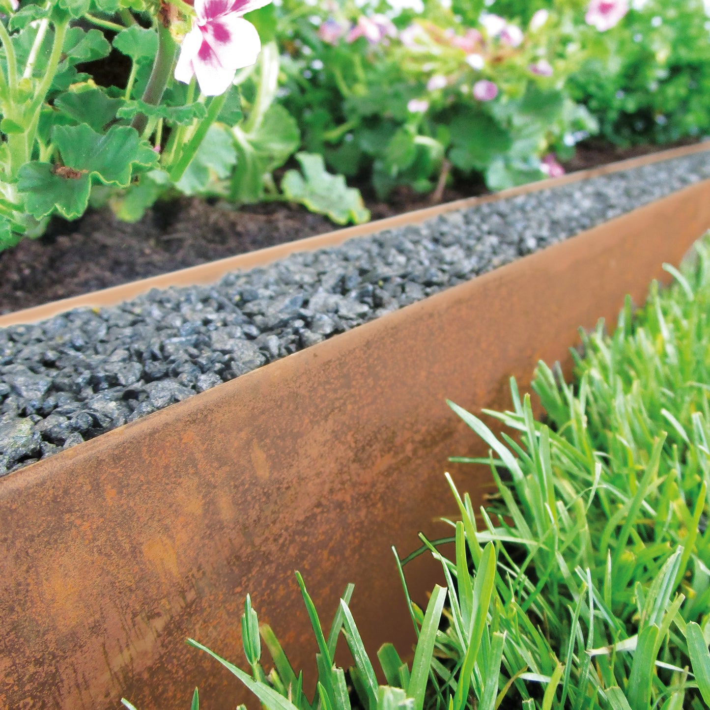 bellissa Rasenkante corten 118x13 cm, Nutzlänge 115 cm