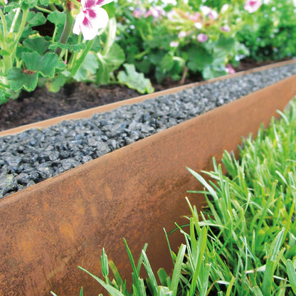 bellissa Rasenkante corten 118x13 cm, Nutzlänge 115 cm