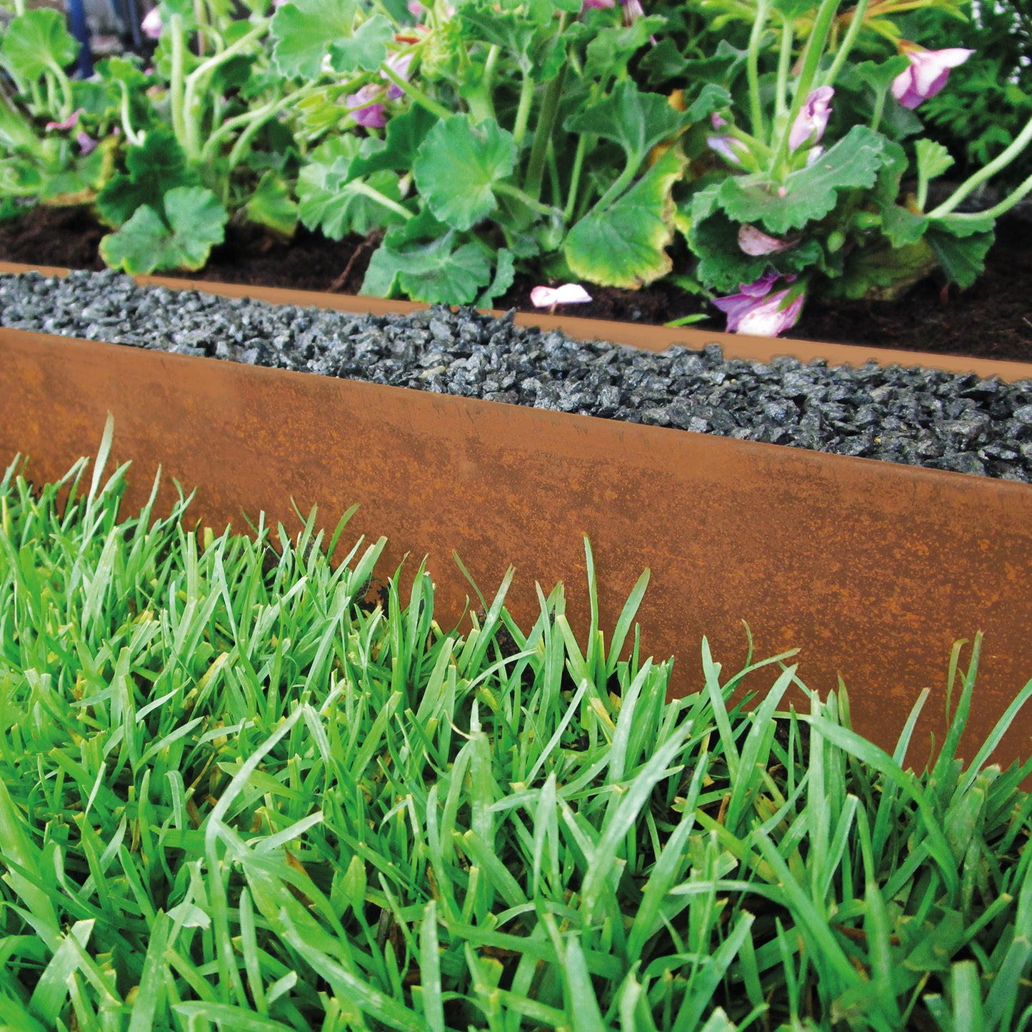 bellissa Rasenkante corten 118x13 cm, Nutzlänge 115 cm