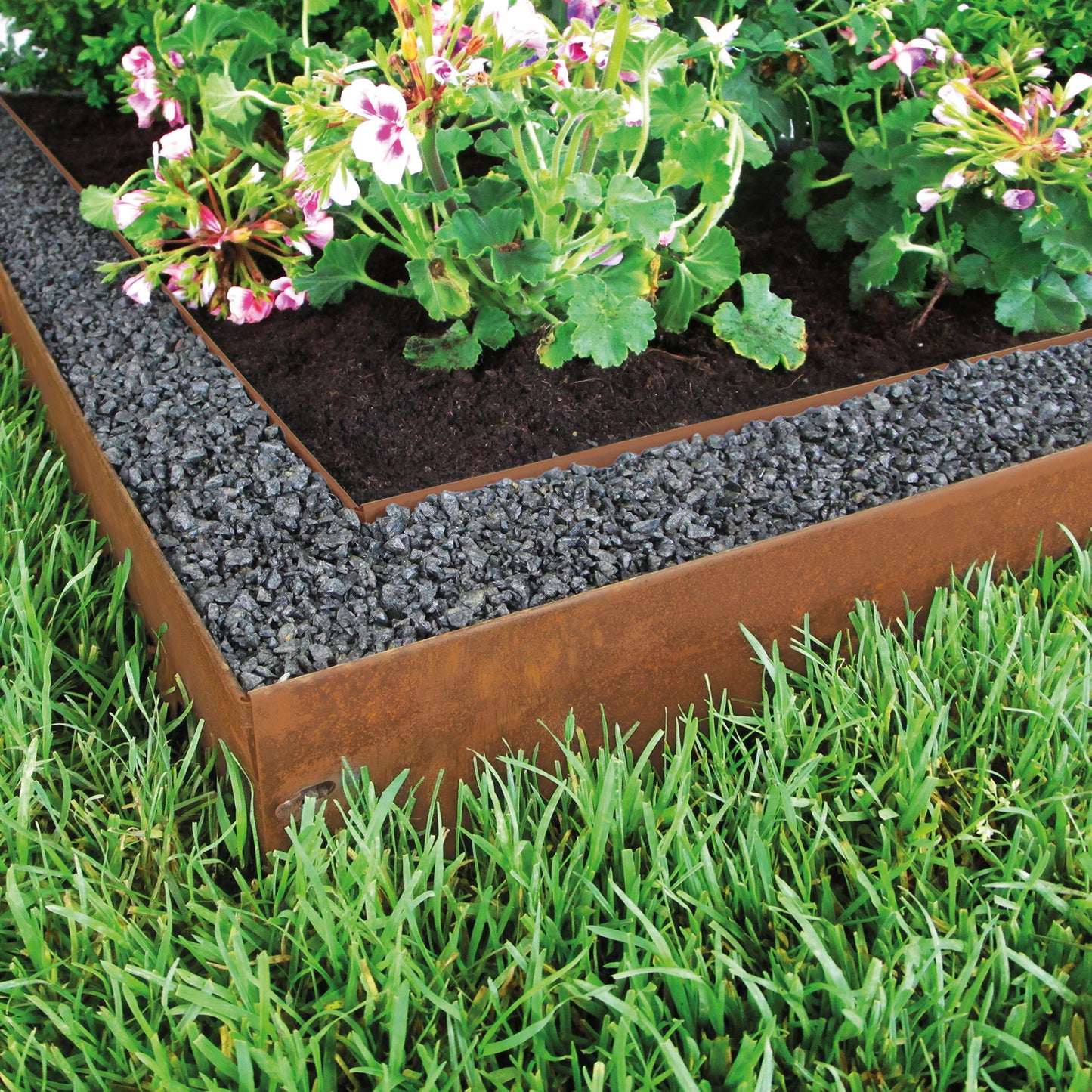 bellissa Rasenkante corten 118x13 cm, Nutzlänge 115 cm