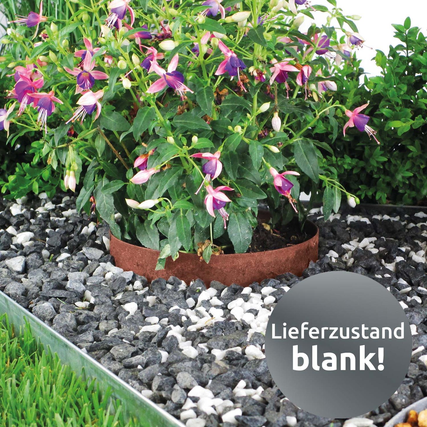 bellissa Rasenkante Kreis Ø20 cm H 13 cm corten