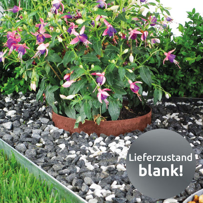 bellissa Rasenkante Kreis Ø20 cm H 13 cm corten