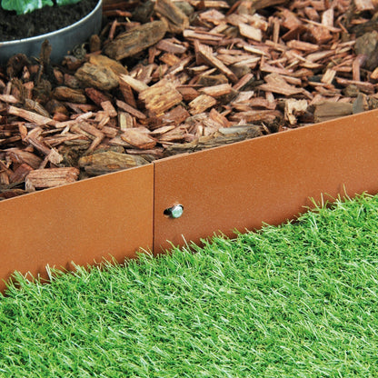 GartenAZ Rasenkante spina Metall corten 103x16 cm - ID: 70440434565494