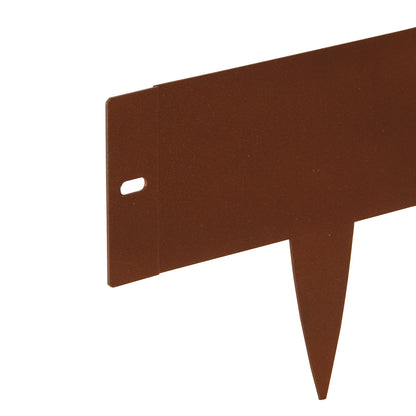 bellissa Rasenkante spina 2er Set Metall corten 103x16 cm, Nutzlänge 2x 100cm