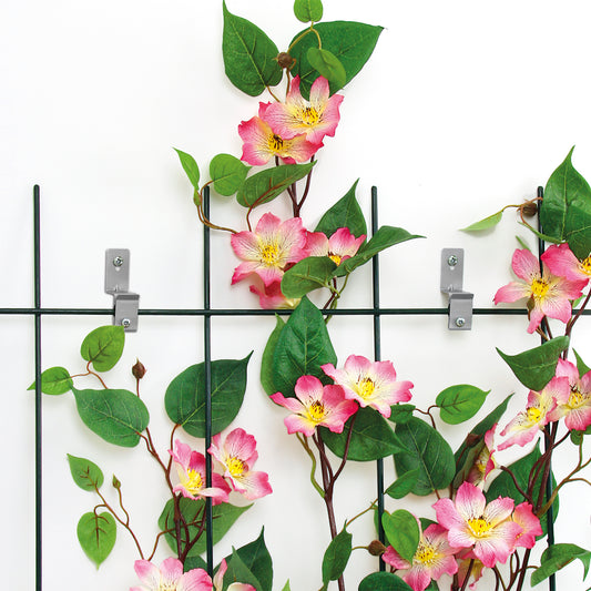 bellissa Spalier Abstandshalter Edelstahl 4er Set mit Dübel Schrauben Rankgitter Säule Spirale Gitte