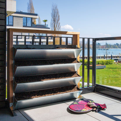 bellissa INALTO M4 vertikales Hochbeet einseitig bepflanzbar 100x32x100 cm