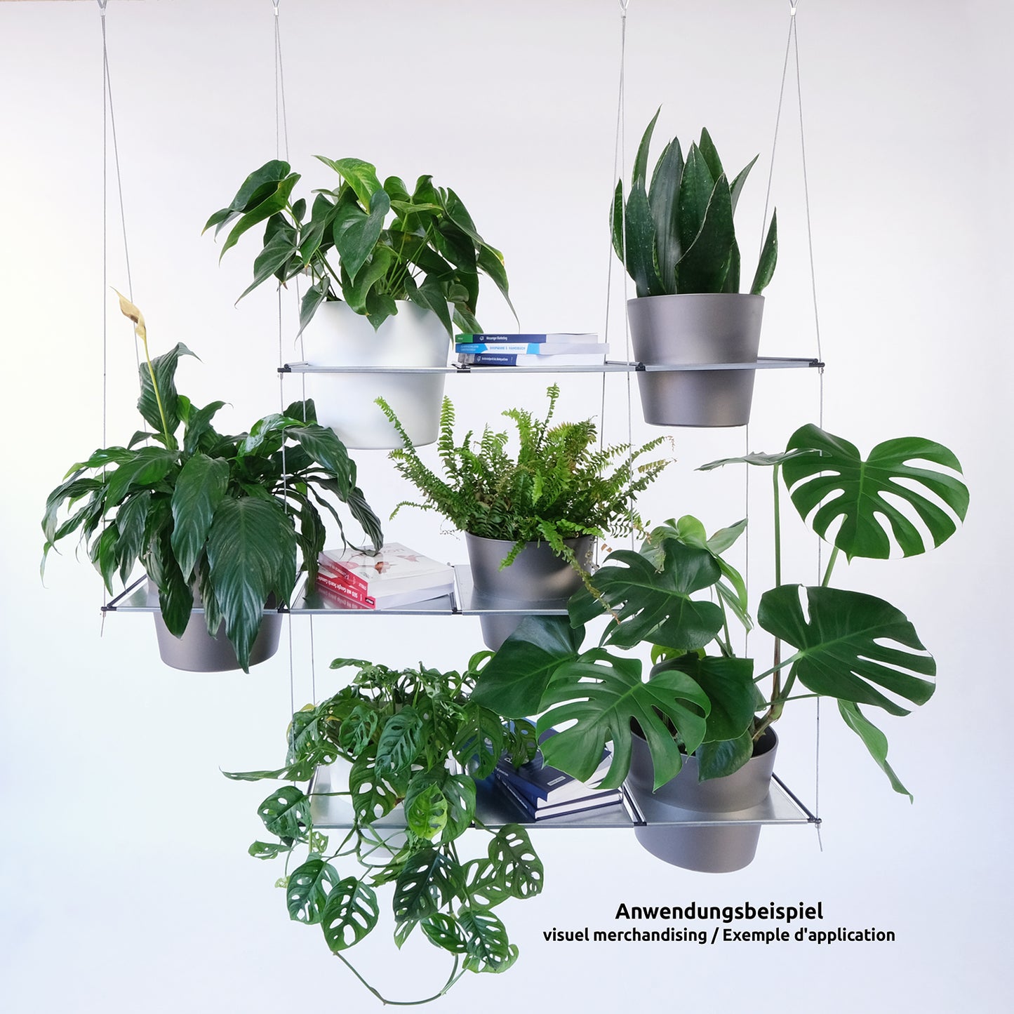 bellissa FILO Hängegarten Komplettset 3 - Hängeregal - Schweberegal