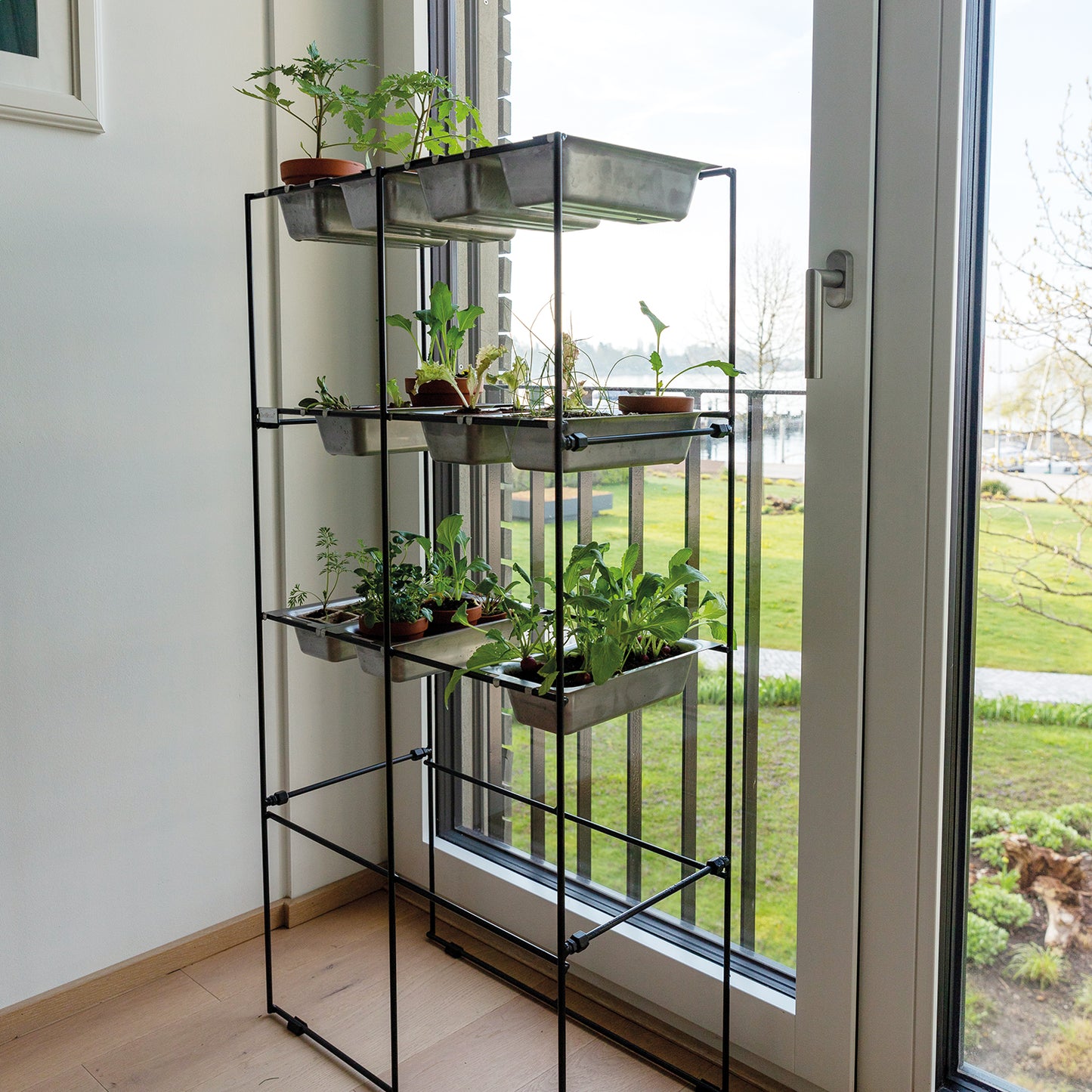 bellissa FILO Anzuchtregal Set 2x4 inkl. 4 Anzuchtwannen & 4 Fachböden - ID: 70688351158646