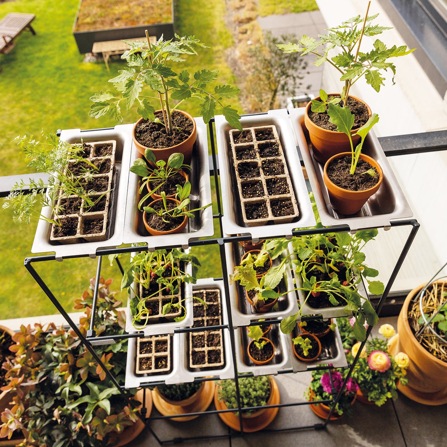 bellissa Vertikales Pflanzregal FILO 2 x 4