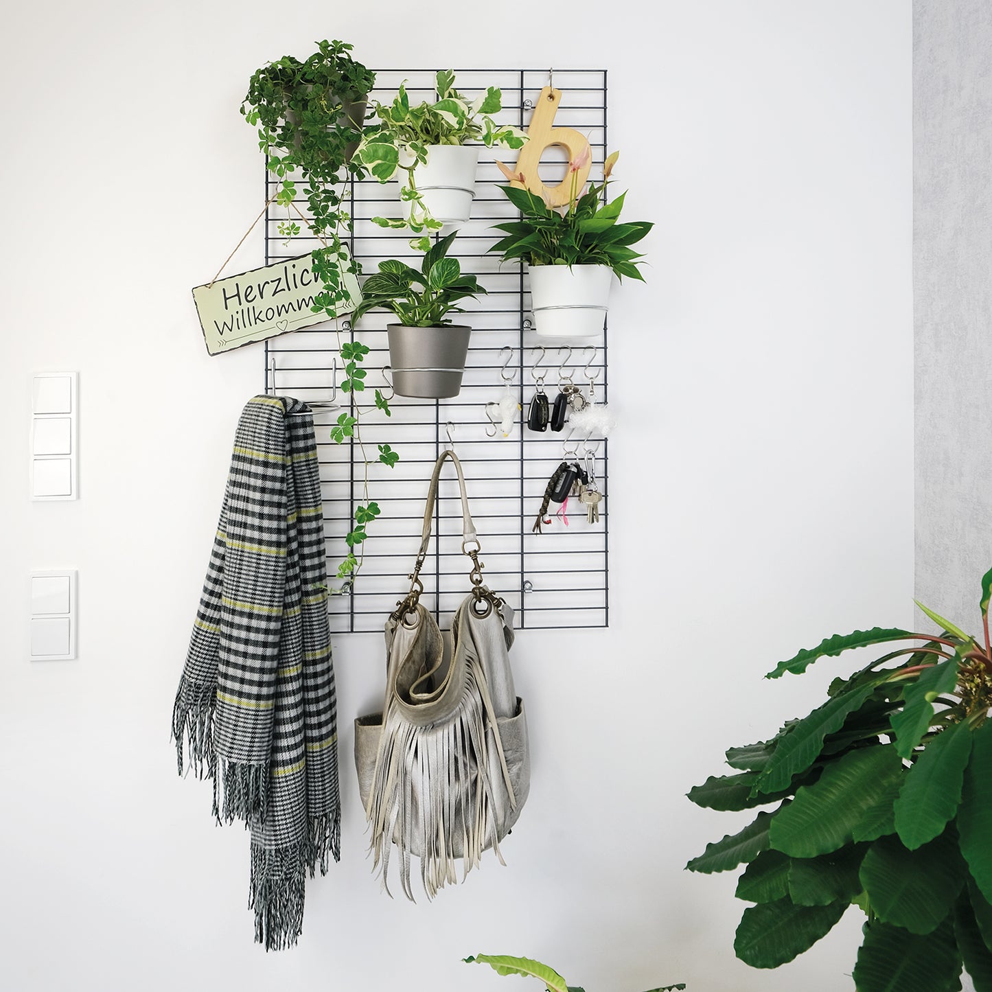 Wandgarten FERMO Gitter & Befestigungs Set