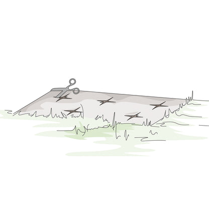 bellissa Mulch- & Unkrautvlies, L200 x B100 x H0,5 cm, 100% Schafwoll