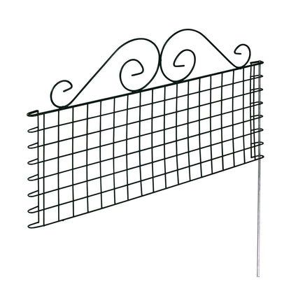 bellissa Rabattenzaun Ambiente mit Schnörkel 76x44 cm - ID: 67832264753526