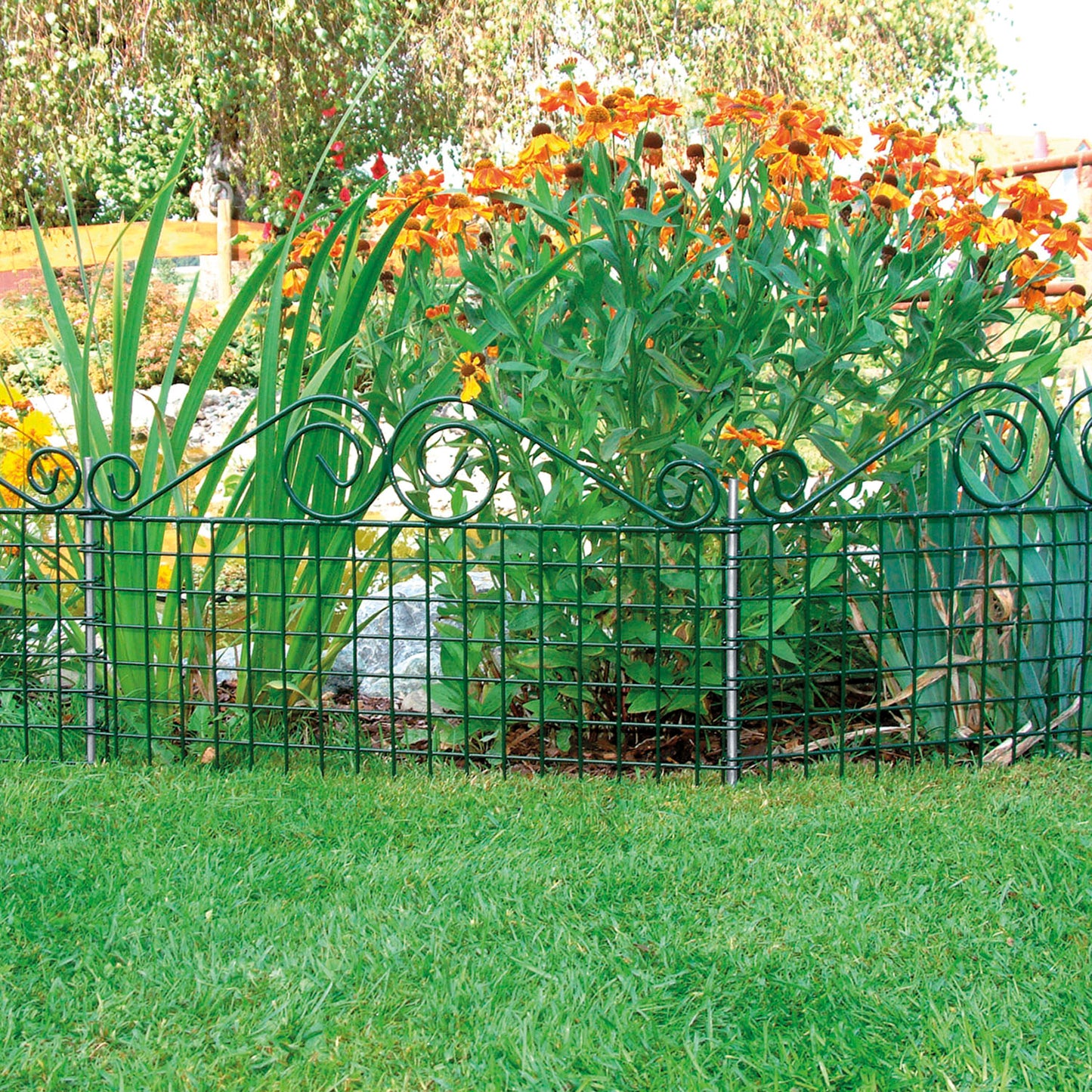 bellissa Rabattenzaun Ambiente mit Schnörkel 76x44 cm - ID: 67832265572726