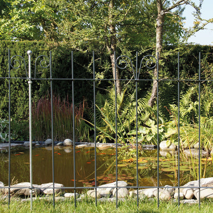 bellissa Teichschutzzaun geschmiedet anthrazit 118x90 cm