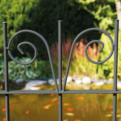 bellissa Teichschutzzaun geschmiedet anthrazit 118x90 cm