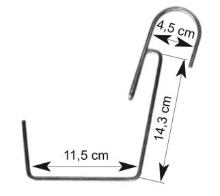 bellissa Blumenkastenhalter standard zink Draht