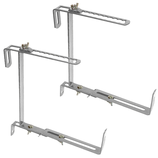 bellissa Blumenkastenhalter schwer, belastbar bis 30kg/Paar 3-fach verstellbar